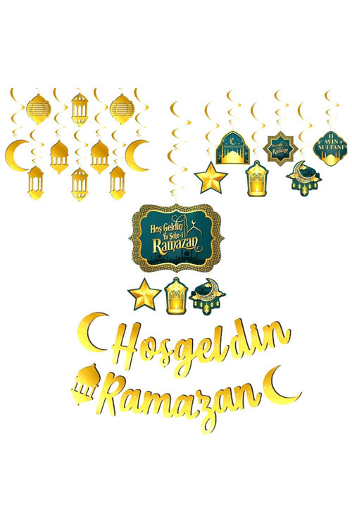 Hoş Geldin Ya Şehri Ramazan Asma Süs Set