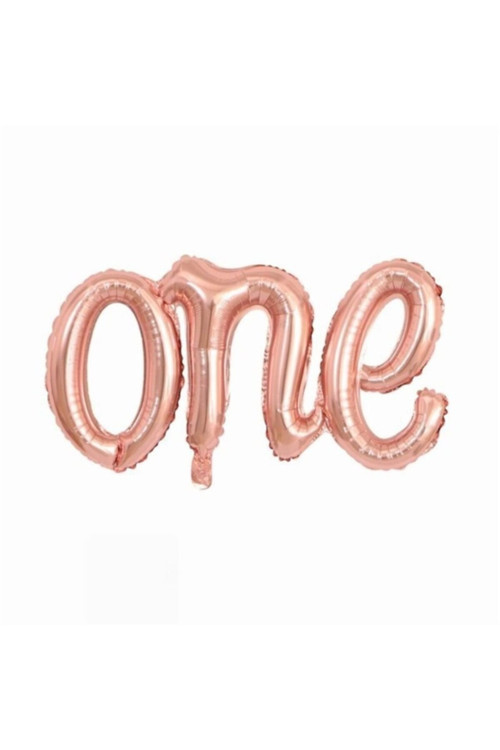 Rose Gold One Yazı Folyo Balon 107x50 Cm