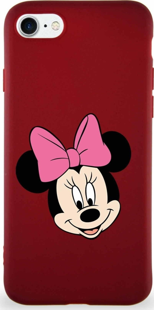 Iphone Se 2022 Soft Premier Kapak Minnie Mouse-C Tasarımlı Silikon Kılıf Uyumlu