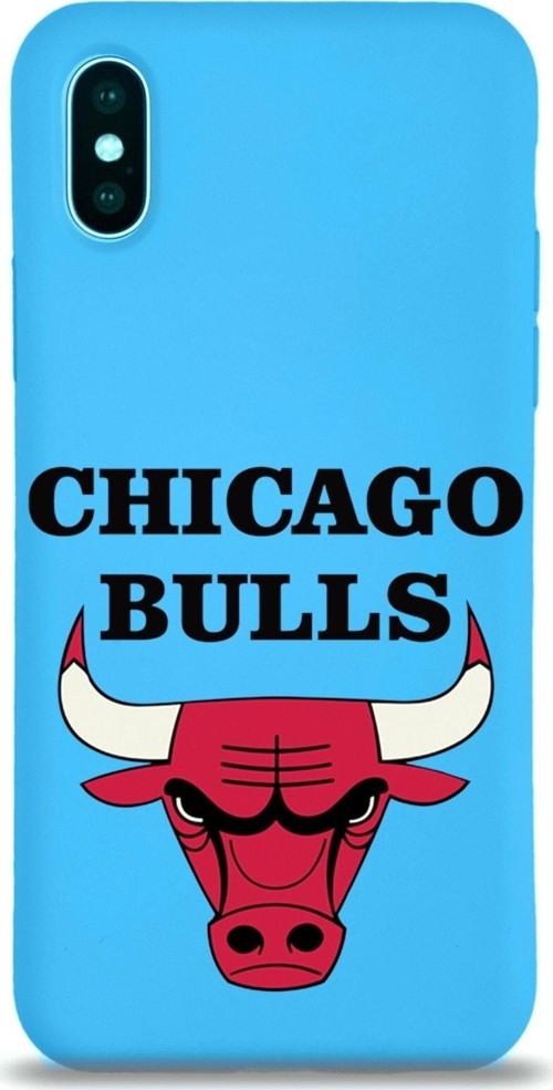 Iphone Xs Uyumlu Lansman Kılıf Chicago Bulls Tasarımlı Altı Kapalı Içi Kadife Kaplı Kapak