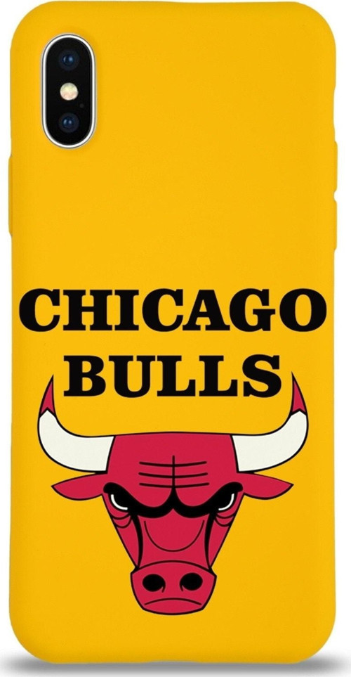 Iphone Xs Uyumlu Lansman Kılıf Chicago Bulls Tasarımlı Altı Kapalı Içi Kadife Kaplı Kapak