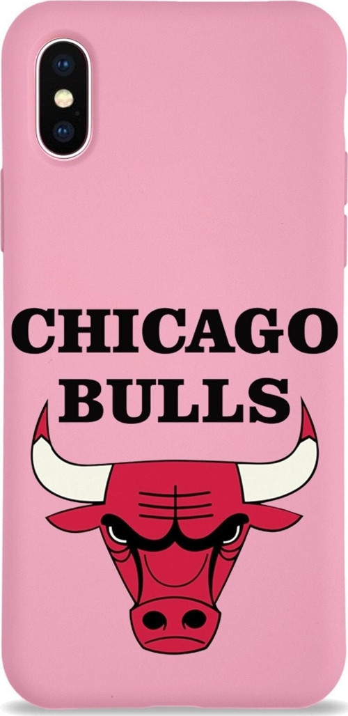 Iphone Xs Uyumlu Lansman Kılıf Chicago Bulls Tasarımlı Altı Kapalı Içi Kadife Kaplı Kapak