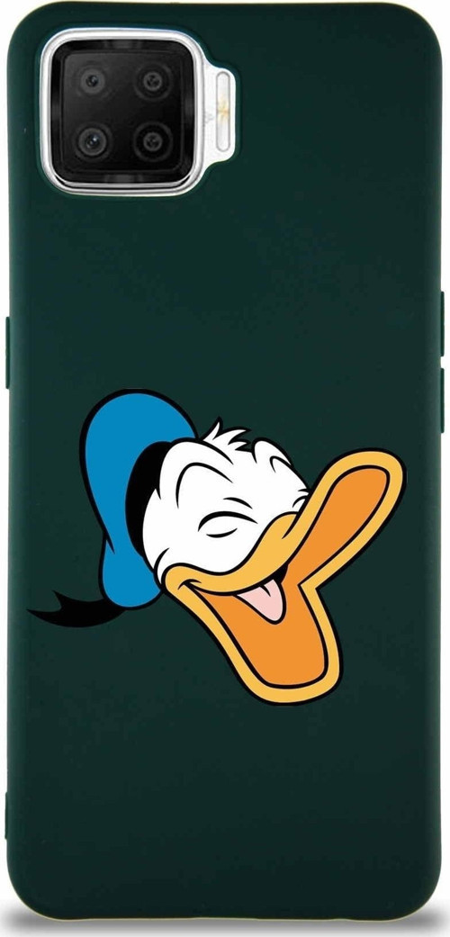Oppo A73 Soft Premier Kapak Donald Duck-E Tasarımlı Silikon Kılıf - Yeşil