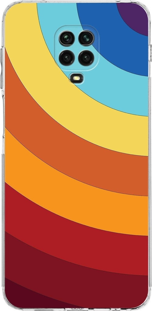 Xiaomi Redmi Note 9 Pro Kamera Korumalı Kapak Renk Cümbüşü Tasarımlı Şeffaf Kılıf