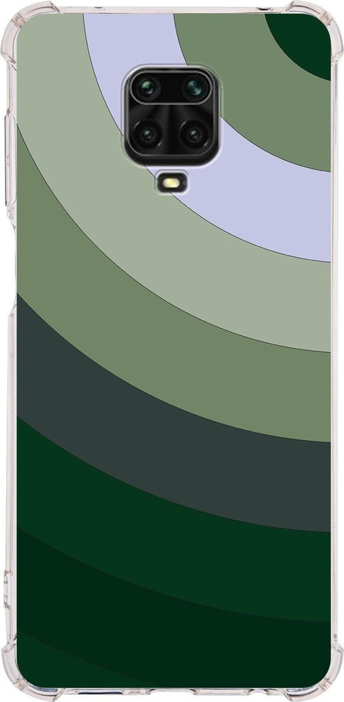 Xiaomi Redmi Note 9 Pro Köşe Korumalı Antişok Kapak Renk Cümbüşü Tasarımlı Şeffaf Silikon Kılıf