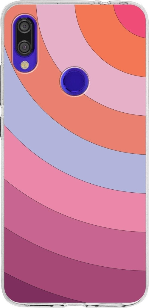 Xiaomi Redmi Note 7 Pro Uyumlu Kapak Renk Cümbüşü Tasarımlı Şeffaf Silikon Kılıf