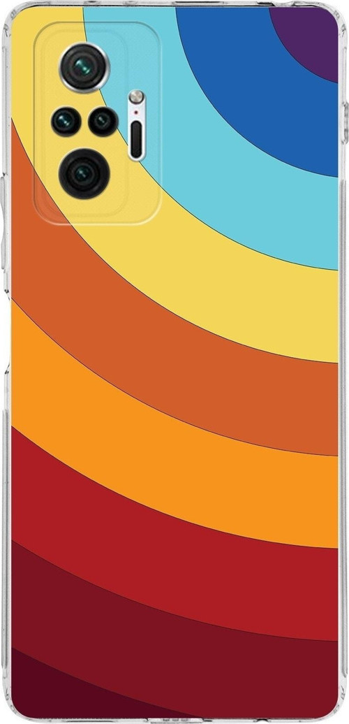 Xiaomi Redmi Note 10 Pro 4G Kamera Korumalı Kapak Renk Cümbüşü Tasarımlı Şeffaf Kılıf