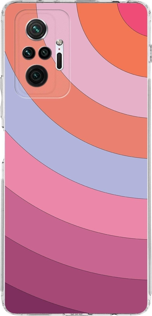 Xiaomi Redmi Note 10 Pro 4G Kamera Korumalı Kapak Renk Cümbüşü Tasarımlı Şeffaf Kılıf