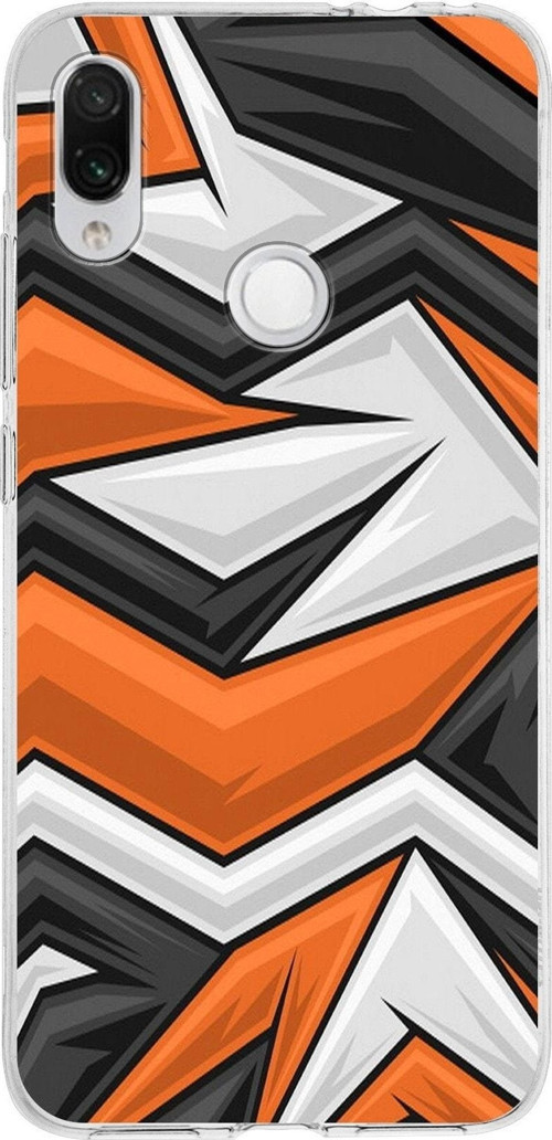Xiaomi Redmi Note 7 Uyumlu Kapak Grafiti Tasarımlı Şeffaf Silikon Kılıf