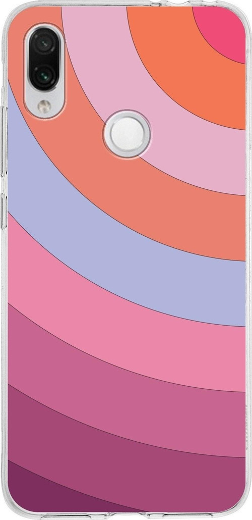 Xiaomi Redmi Note 7 Uyumlu Kapak Renk Cümbüşü Tasarımlı Şeffaf Silikon Kılıf