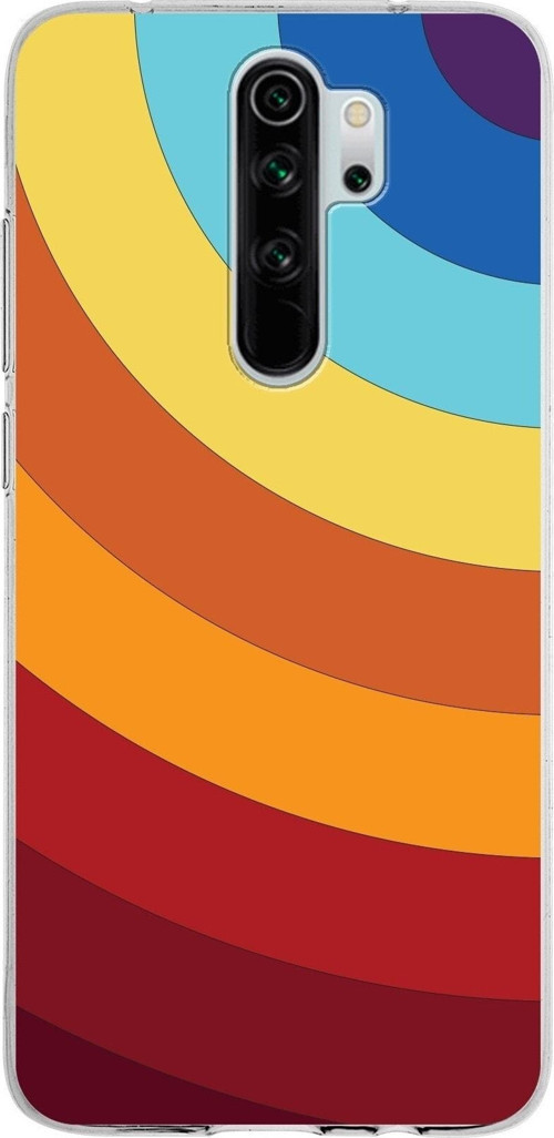 Xiaomi Redmi Note 8 Pro Uyumlu Kapak Renk Cümbüşü Tasarımlı Şeffaf Silikon Kılıf