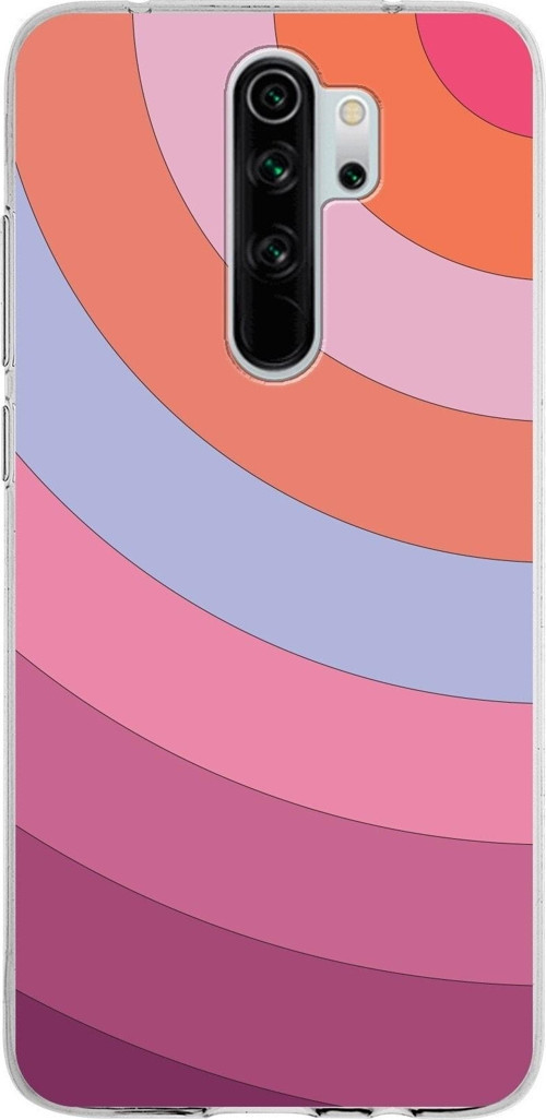 Xiaomi Redmi Note 8 Pro Uyumlu Kapak Renk Cümbüşü Tasarımlı Şeffaf Silikon Kılıf