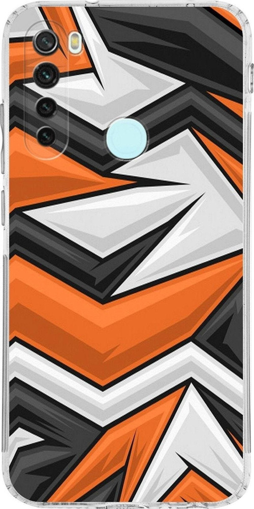 Xiaomi Redmi Note 8 Kamera Korumalı Kapak Grafiti Tasarımlı Şeffaf Kılıf