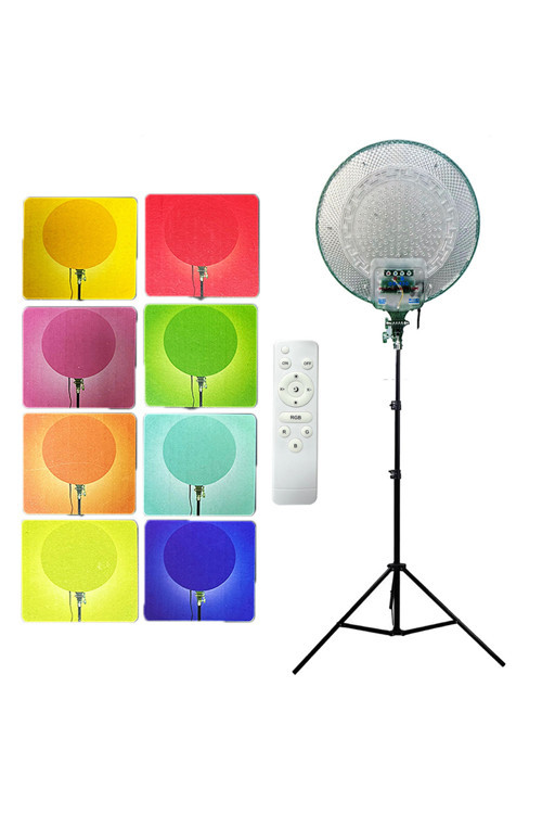 Rgb Led Aydınlatma Kumandalı Yayıncı Işık Youtuber Twich Ürün Göresel Fotoğraf Tripodlu 114Cm 45 Inç