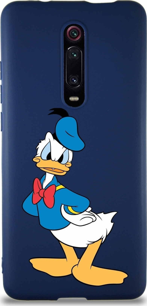 Xiaomi Redmi K20 Pro Soft Premier Kapak Donald Duck-D Tasarımlı Silikon Kılıf - Lacivert