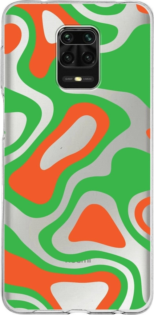 Xiaomi Redmi Note 9 Pro Uyumlu Kapak Renkli Desen Tasarımlı Şeffaf Silikon Kılıf