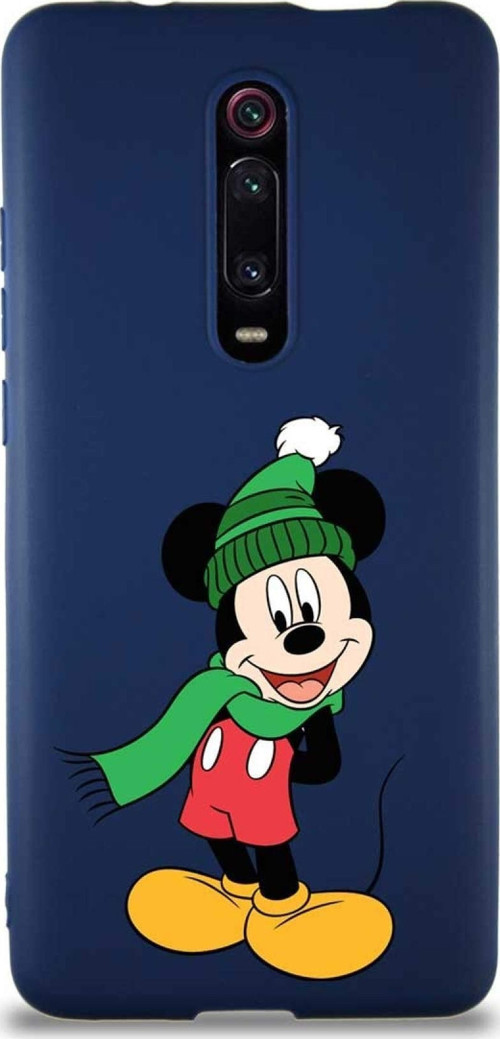 Xiaomi Redmi K20 Pro Soft Premier Kapak Mickey Mouse-G Tasarımlı Silikon Kılıf - Lacivert