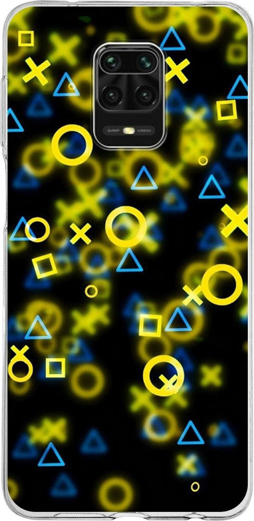 Xiaomi Redmi Note 9 Pro Uyumlu Kapak Semboller Tasarımlı Şeffaf Silikon Kılıf