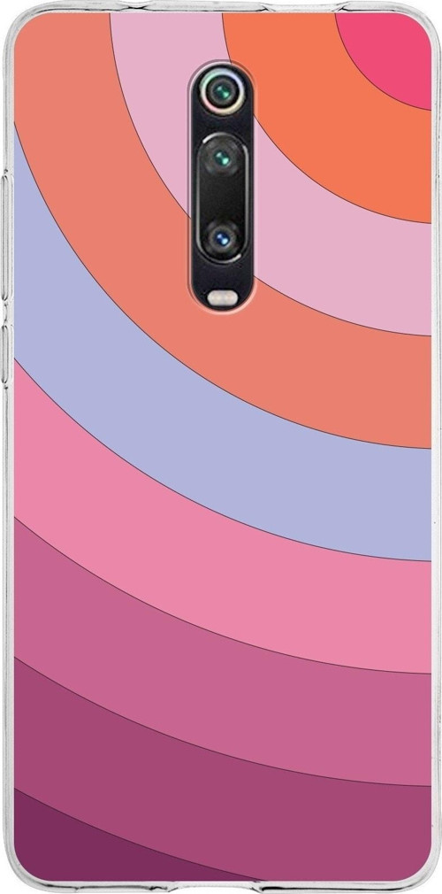Xiaomi Redmi K20 Pro Uyumlu Kapak Renk Cümbüşü Tasarımlı Şeffaf Silikon Kılıf