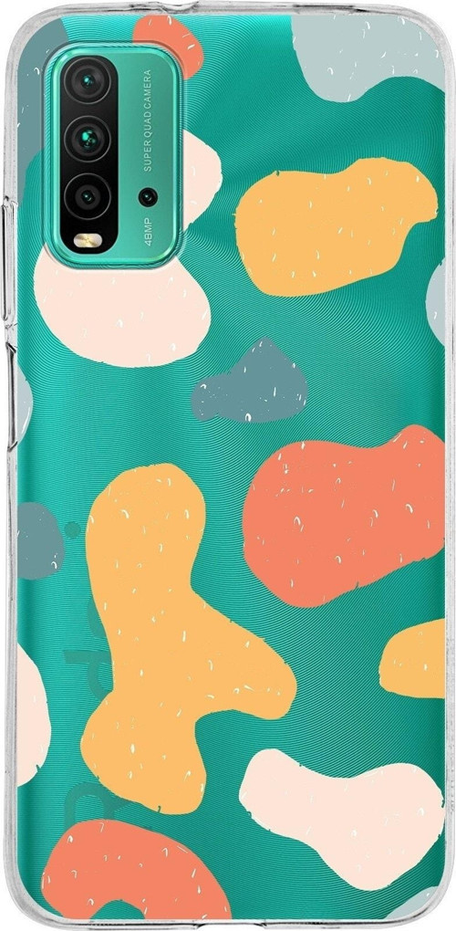 Xiaomi Poco M3 Uyumlu Kapak Grunge Tasarımlı Şeffaf Silikon Kılıf