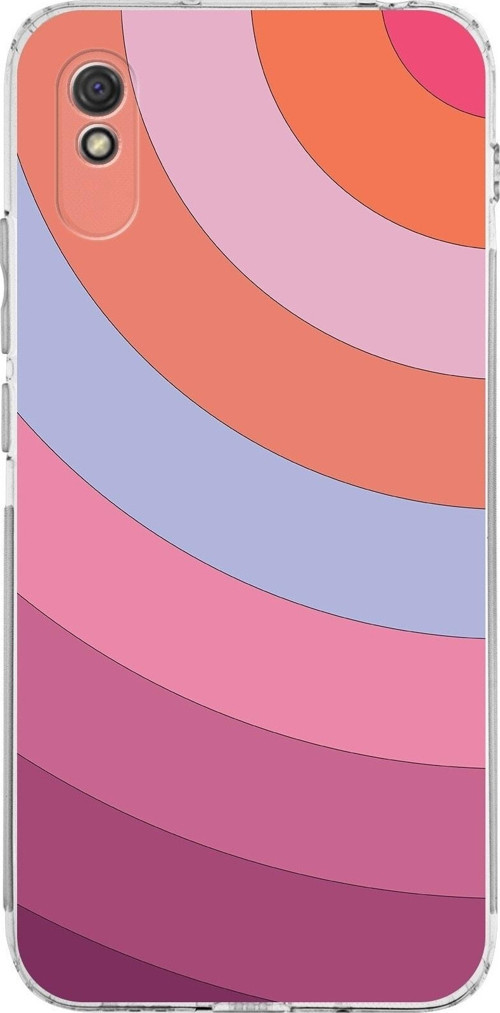 Xiaomi Redmi 9A Kamera Korumalı Kapak Renk Cümbüşü Tasarımlı Şeffaf Kılıf