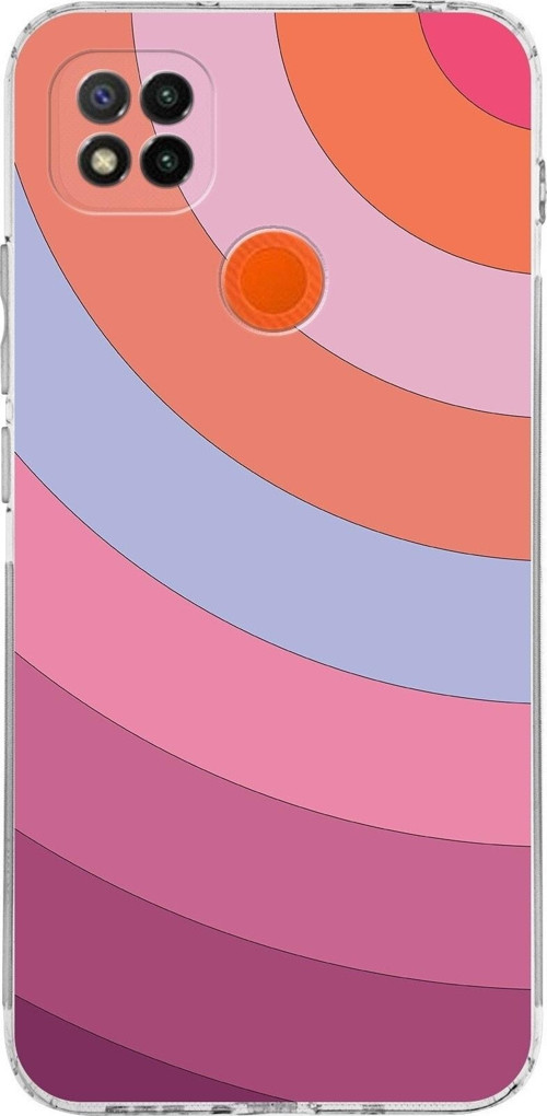 Xiaomi Redmi 9C Kamera Korumalı Kapak Renk Cümbüşü Tasarımlı Şeffaf Kılıf