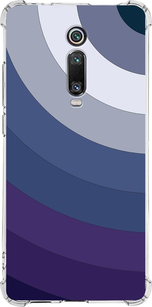 Xiaomi Mi 9T Pro Köşe Korumalı Antişok Kapak Renk Cümbüşü Tasarımlı Şeffaf Silikon Kılıf