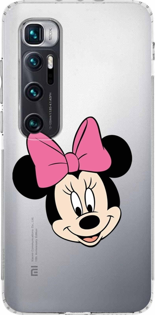 Xiaomi Mi 10 Ultra Kamera Korumalı Kapak Minnie Mouse Tasarımlı Şeffaf Kılıf