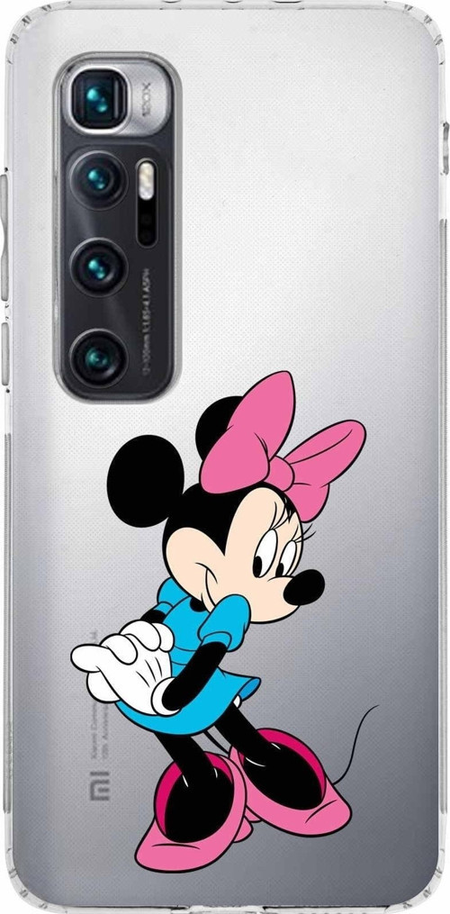 Xiaomi Mi 10 Ultra Kamera Korumalı Kapak Minnie Mouse Tasarımlı Şeffaf Kılıf