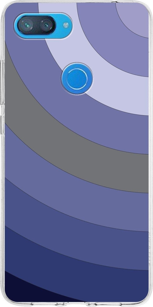 Xiaomi Mi 8 Lite Uyumlu Kapak Renk Cümbüşü Tasarımlı Şeffaf Silikon Kılıf