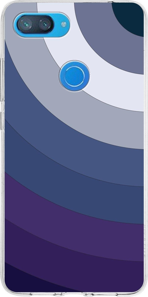 Xiaomi Mi 8 Lite Uyumlu Kapak Renk Cümbüşü Tasarımlı Şeffaf Silikon Kılıf