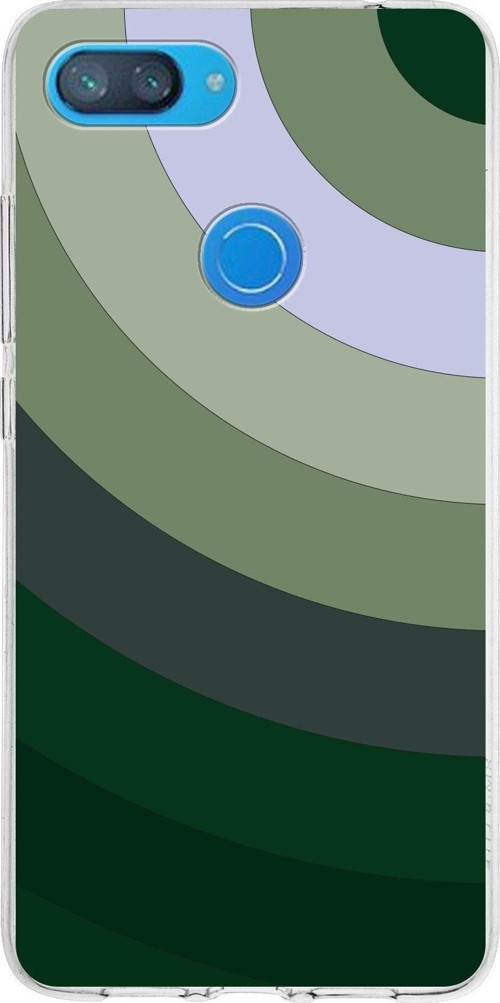 Xiaomi Mi 8 Lite Uyumlu Kapak Renk Cümbüşü Tasarımlı Şeffaf Silikon Kılıf