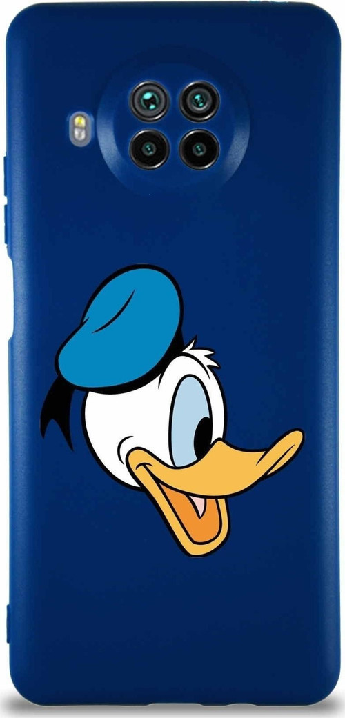 Xiaomi Mi 10T Lite Soft Premier Kapak Donald Duck-F Tasarımlı Silikon Kılıf - Lacivert