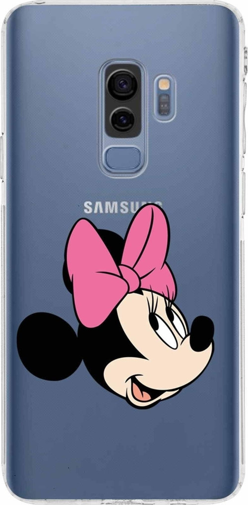 Samsung Galaxy S9 Plus Kamera Korumalı Kapak Minnie Mouse Tasarımlı Şeffaf Kılıf