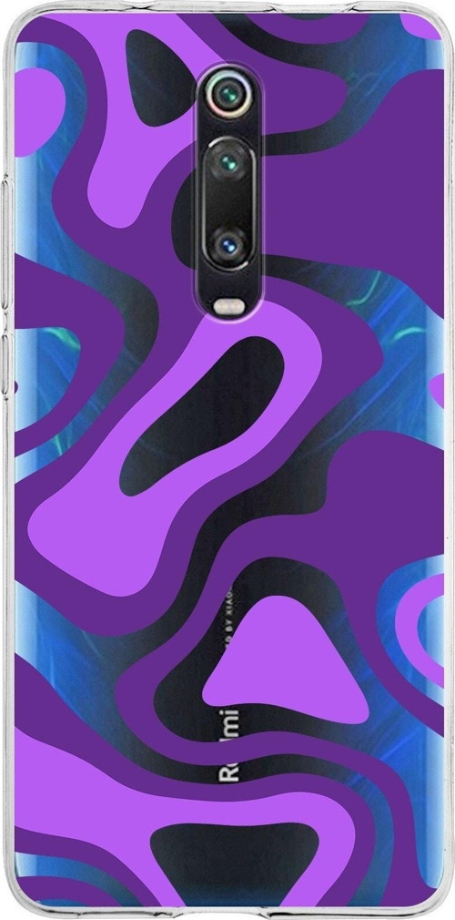 Xiaomi Mi 9T Pro Uyumlu Kapak Renkli Desen Tasarımlı Şeffaf Silikon Kılıf