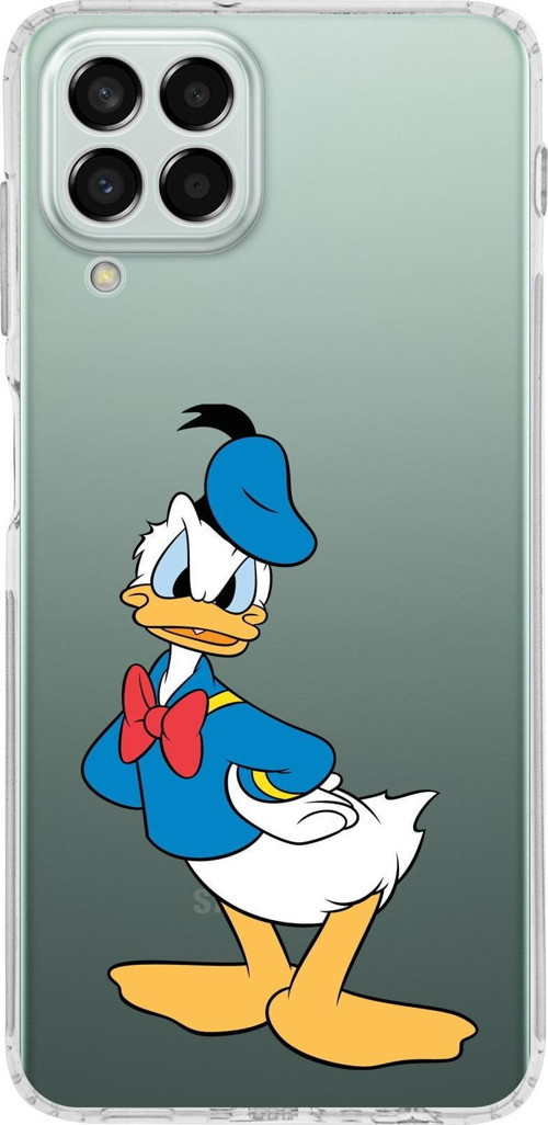 Samsung Galaxy M33 Kamera Korumalı Kapak Donald Duck Tasarımlı Şeffaf Kılıf