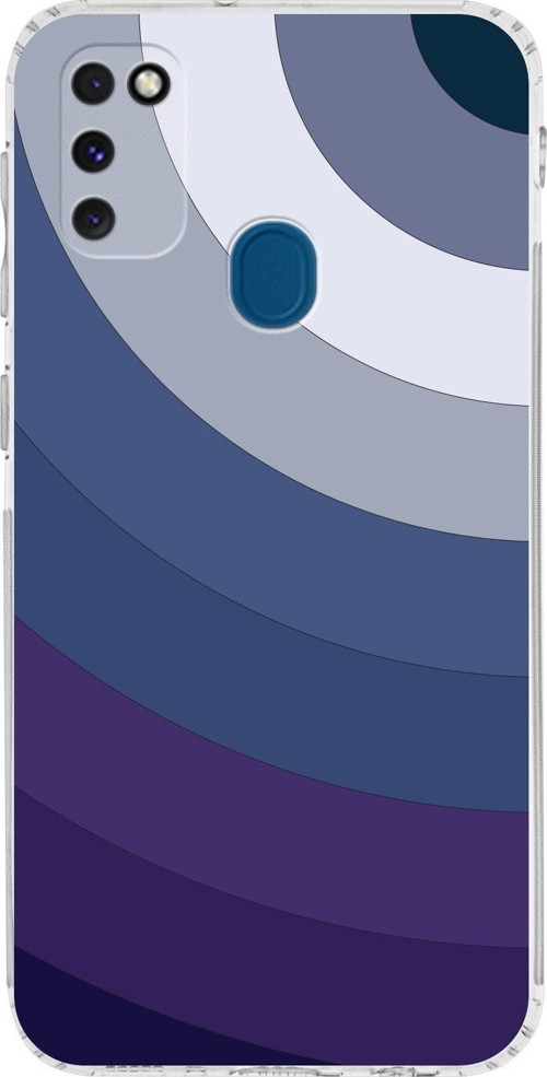 Samsung Galaxy M21 Kamera Korumalı Kapak Renk Cümbüşü Tasarımlı Şeffaf Kılıf