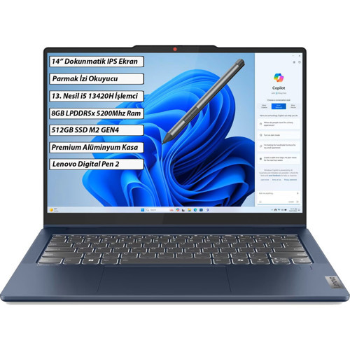 IdeaPad 5 2-in-1 14IRH9 Intel Core i5 13420H 8GB 512GB SSD Windows 11 Home 14" WUXGA Dokunmatik Taşınabilir Bilgi