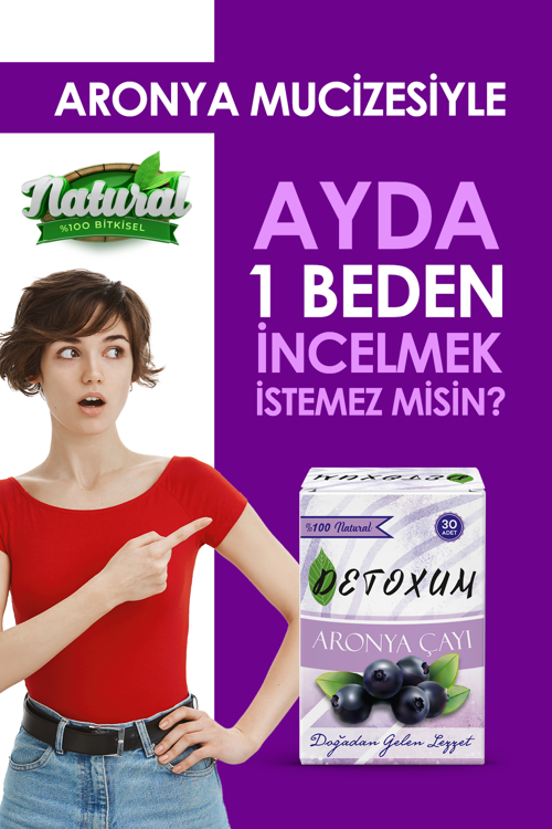 detoxum zayıflama ya yardımcı aronya çayı bıitkisel form detox çayı 30 adet