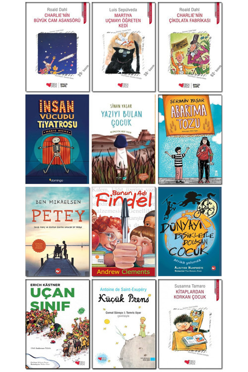 Uçan Sınıf Küçük Prens Petey İnsan Vücudu Tiyatrosu Abartma Tozu Yazıyı Bulan Çocuk Roman Kitapları