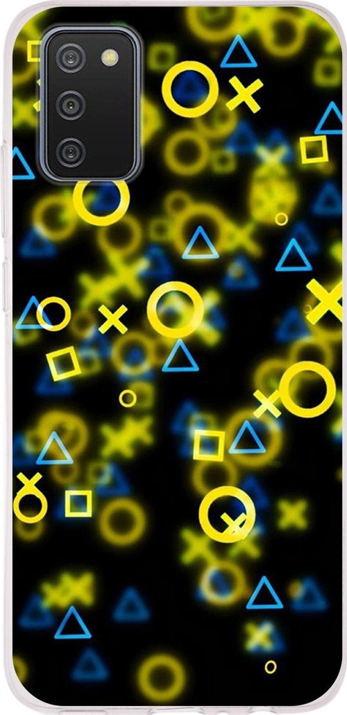 Samsung Galaxy A02S Uyumlu Kapak Semboller Tasarımlı Şeffaf Silikon Kılıf
