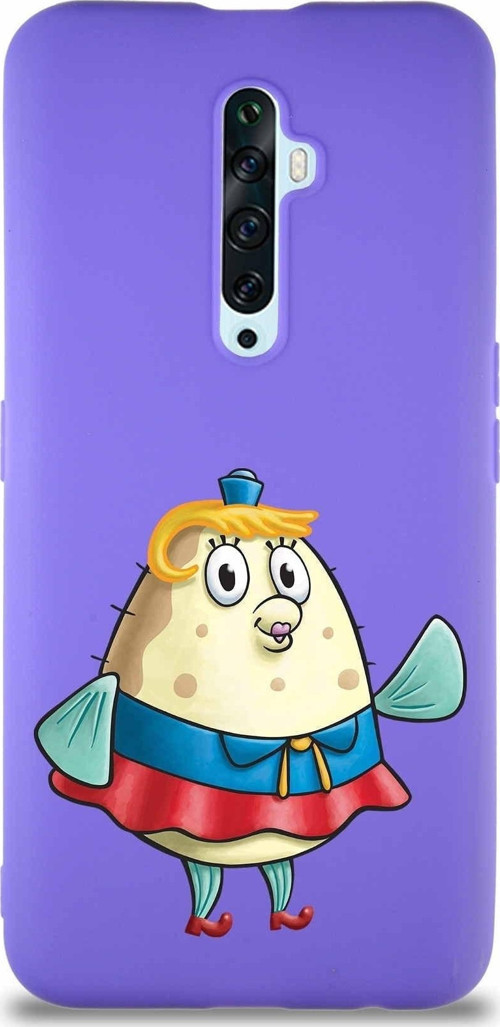 Oppo Reno 2Z Soft Premier Kapak Puff Tasarımlı Silikon Kılıf - Mor
