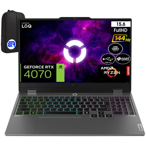 Loq Ryzen 7 7435HS 64GB Ram 512GB SSD RTX4070 WIN11 Pro 15.6" 144Hz Fhd 83JC00F6TREP5 + Elektropasaj Çanta