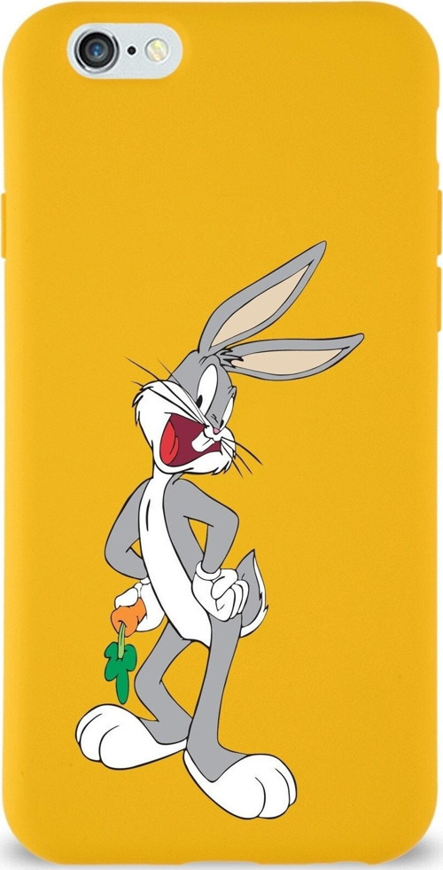 Apple Iphone 6 Plus Uyumlu Lansman Kılıf Bugs Bunny Tasarımlı Altı Kapalı Içi Kadife Kaplı Kapak