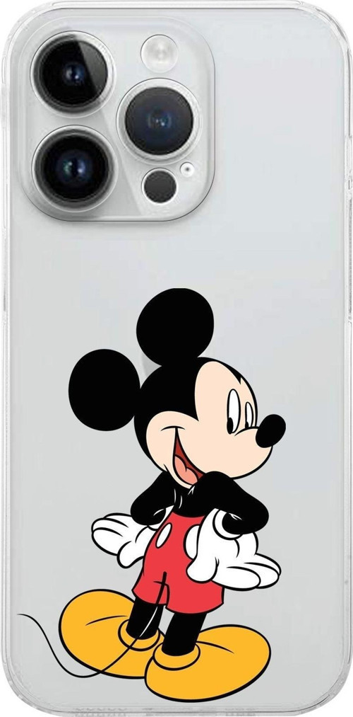 Apple Iphone 14 Pro Max Uyumlu Kamera Korumalı Kapak Mickey Mouse Tasarımlı Şeffafkılıf