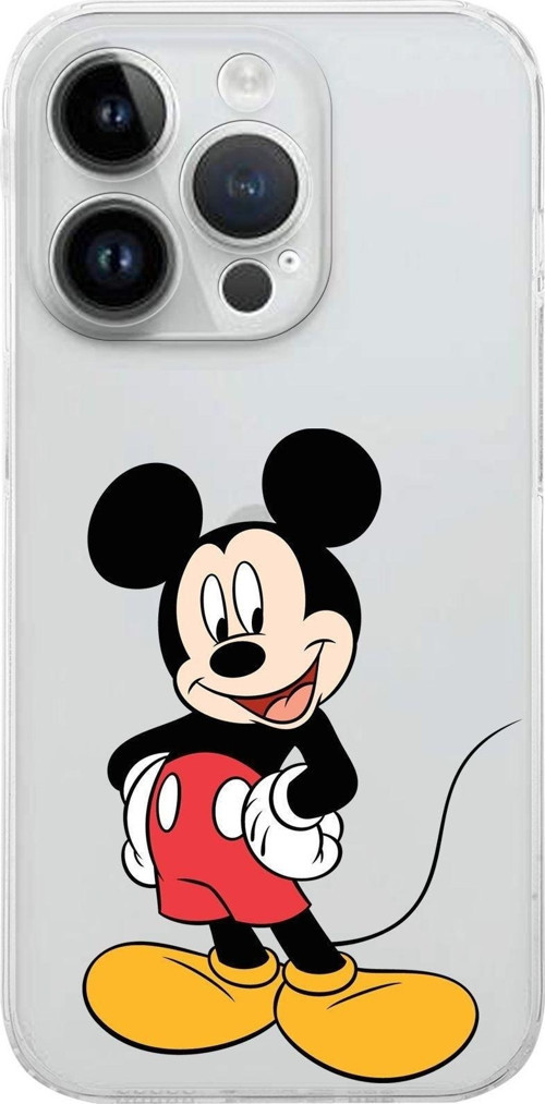 Apple Iphone 14 Pro Max Uyumlu Kamera Korumalı Kapak Mickey Mouse Tasarımlı Şeffafkılıf