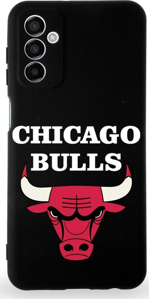 Galaxy A04S Uyumlu Lansman Kılıf Altı Kapalı Içi Kadife Chicago Bulls Tasarımlı Kapak