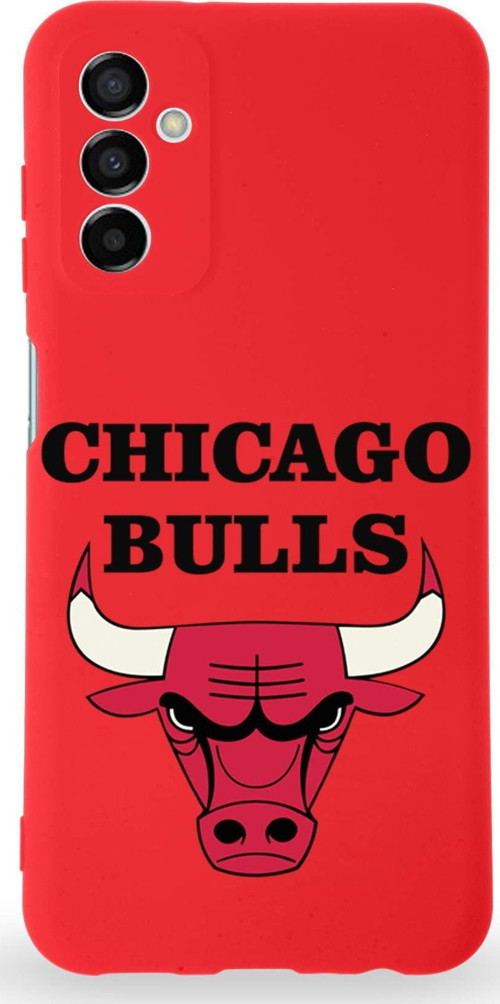 Galaxy A04S Uyumlu Lansman Kılıf Altı Kapalı Içi Kadife Chicago Bulls Tasarımlı Kapak