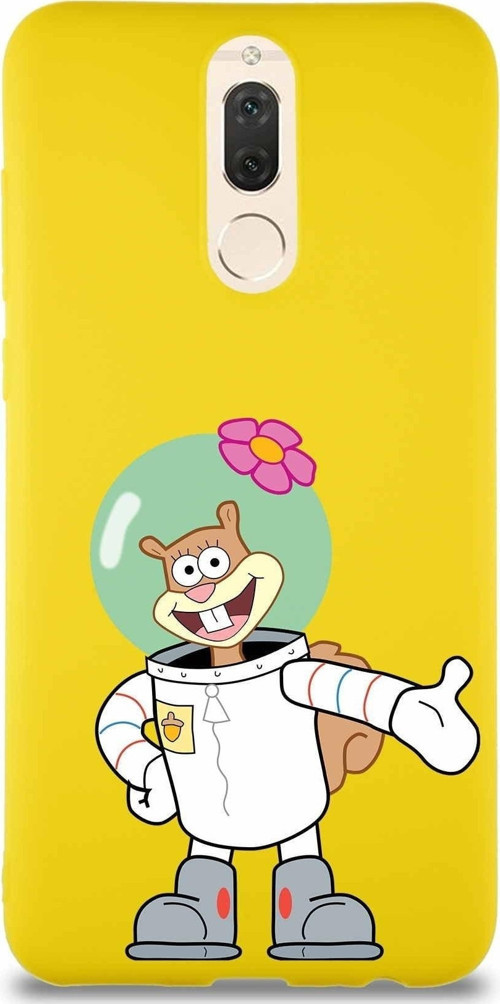 Huawei Mate 10 Lite Soft Premier Kapak Sandy Tasarımlı Silikon Kılıf - Sarı