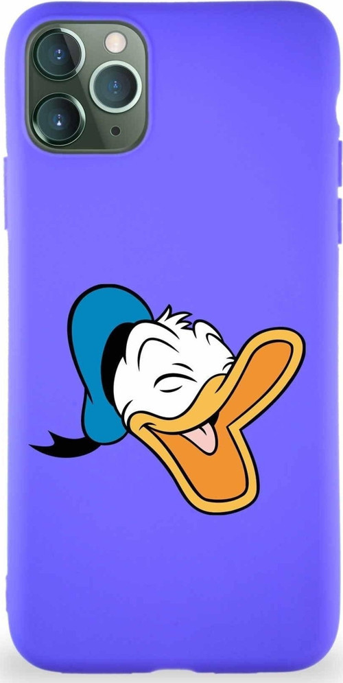 Iphone 11 Pro Max Uyumlu Soft Premier Kapak Tasarımlı Silikon Kılıf - Mor